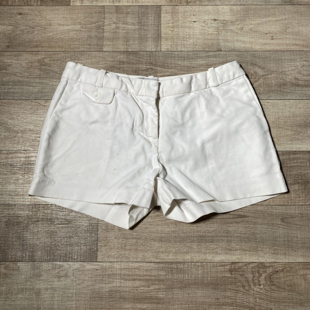 Old Navy White Mid Rise Chino Shorts Women’s Size 1